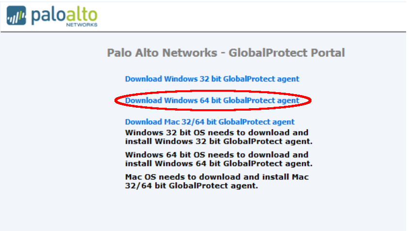 windows 64 bit globalprotect agent download